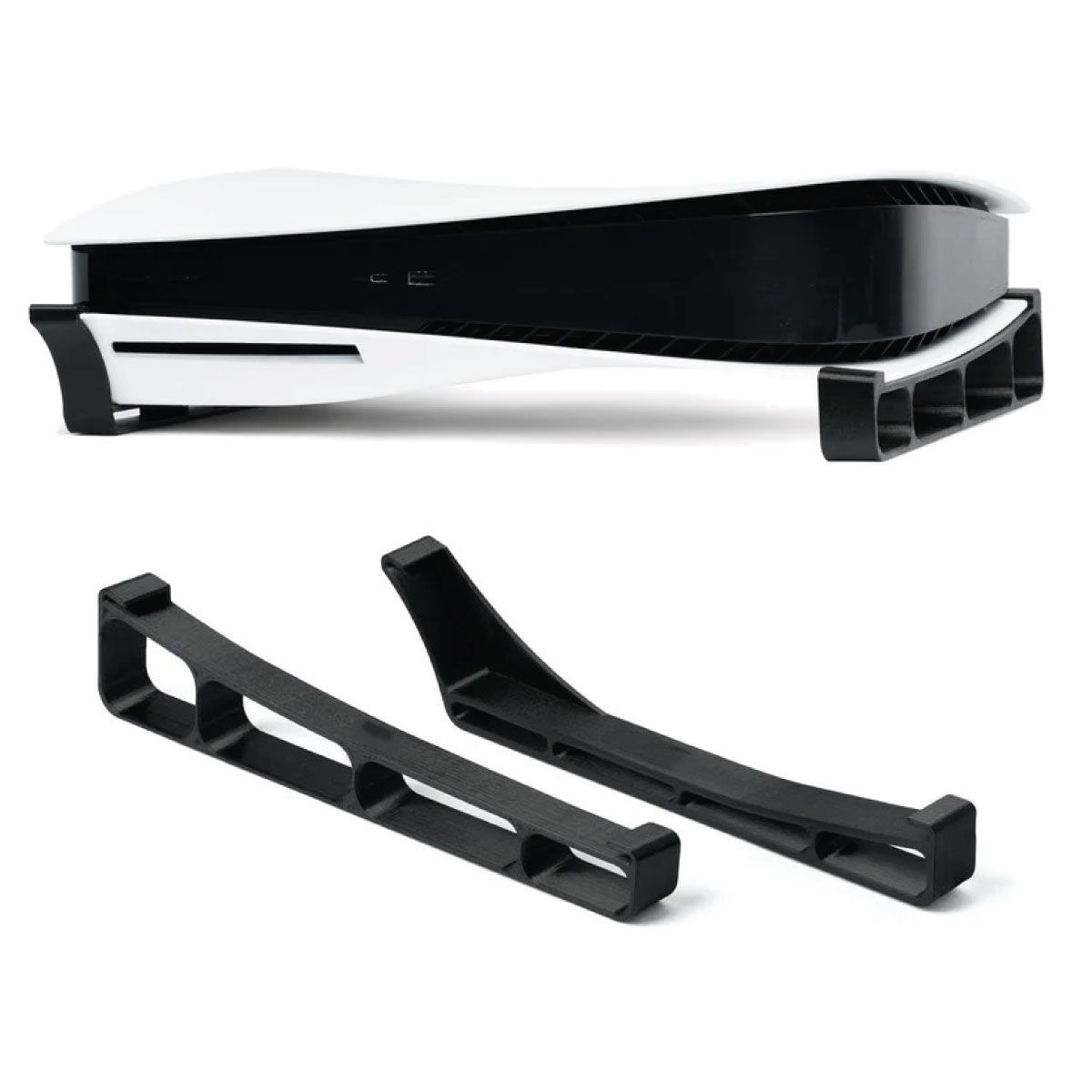 GENERICO - Soporte Para Ps5 FAT Con lector de Discos Base Horizontal Negro.
