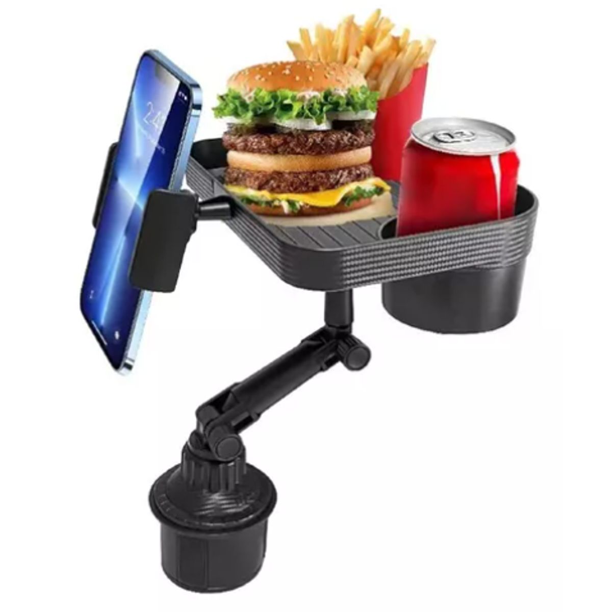 INNOVA - Holder Cup Para Carro Porta Vaso Con Bandeja Soporte Celular
