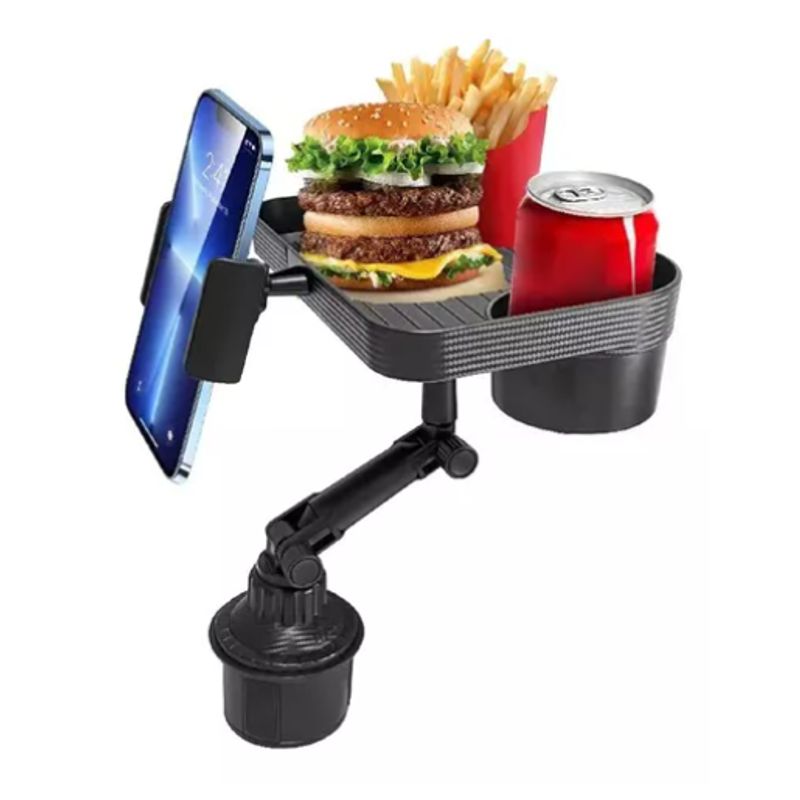 INNOVA - Holder Cup Para Carro Porta Vaso Con Bandeja Soporte Celular