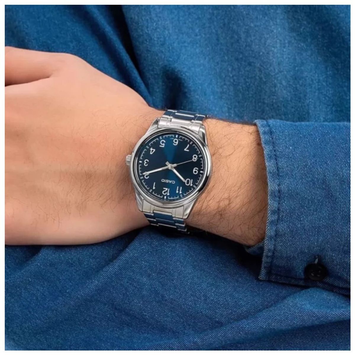 CASIO - Reloj Casio MTP-V005D-2B4 Caballero Elegante