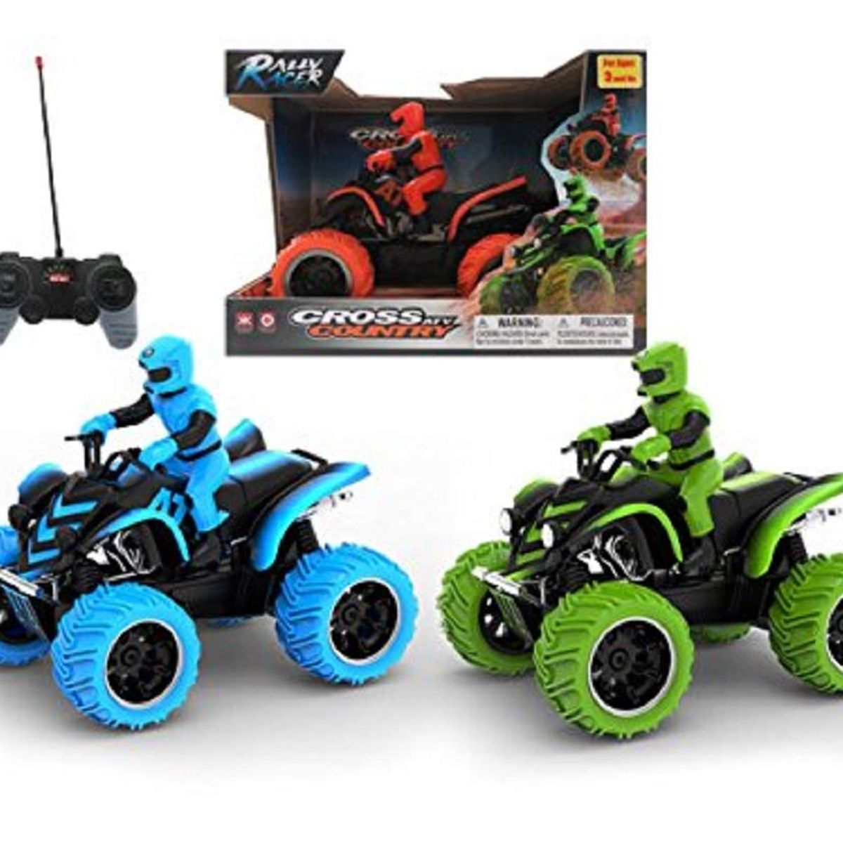 FLY RACING - Cuatrimoto Control Remoto Bateria Recargable Racing Rally