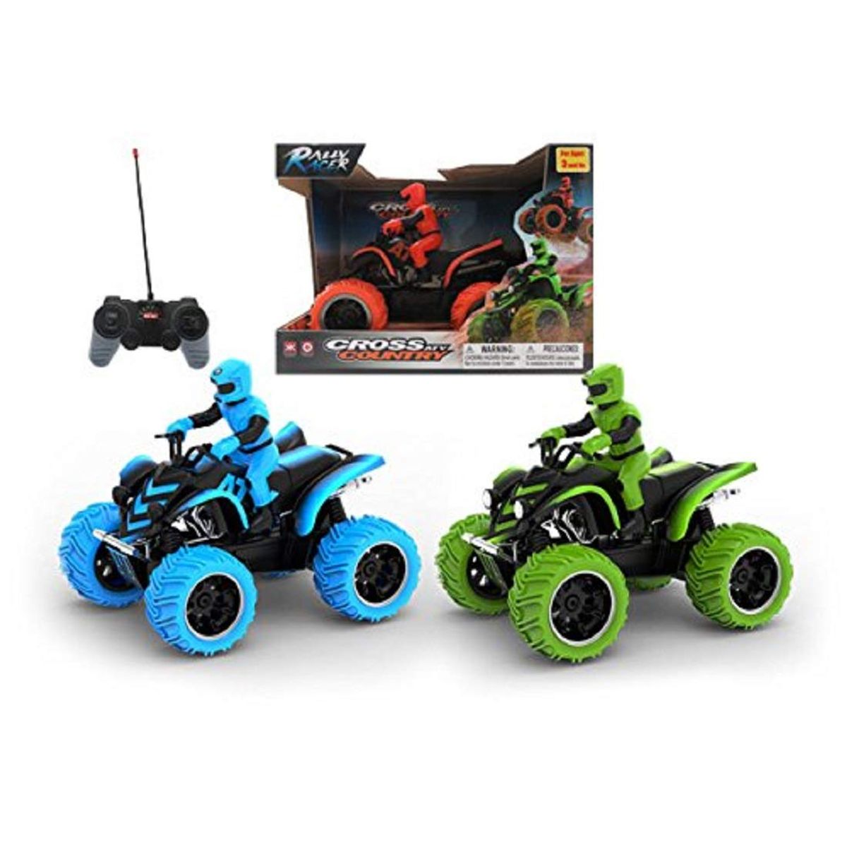 FLY RACING - Cuatrimoto Control Remoto Bateria Recargable Racing Rally