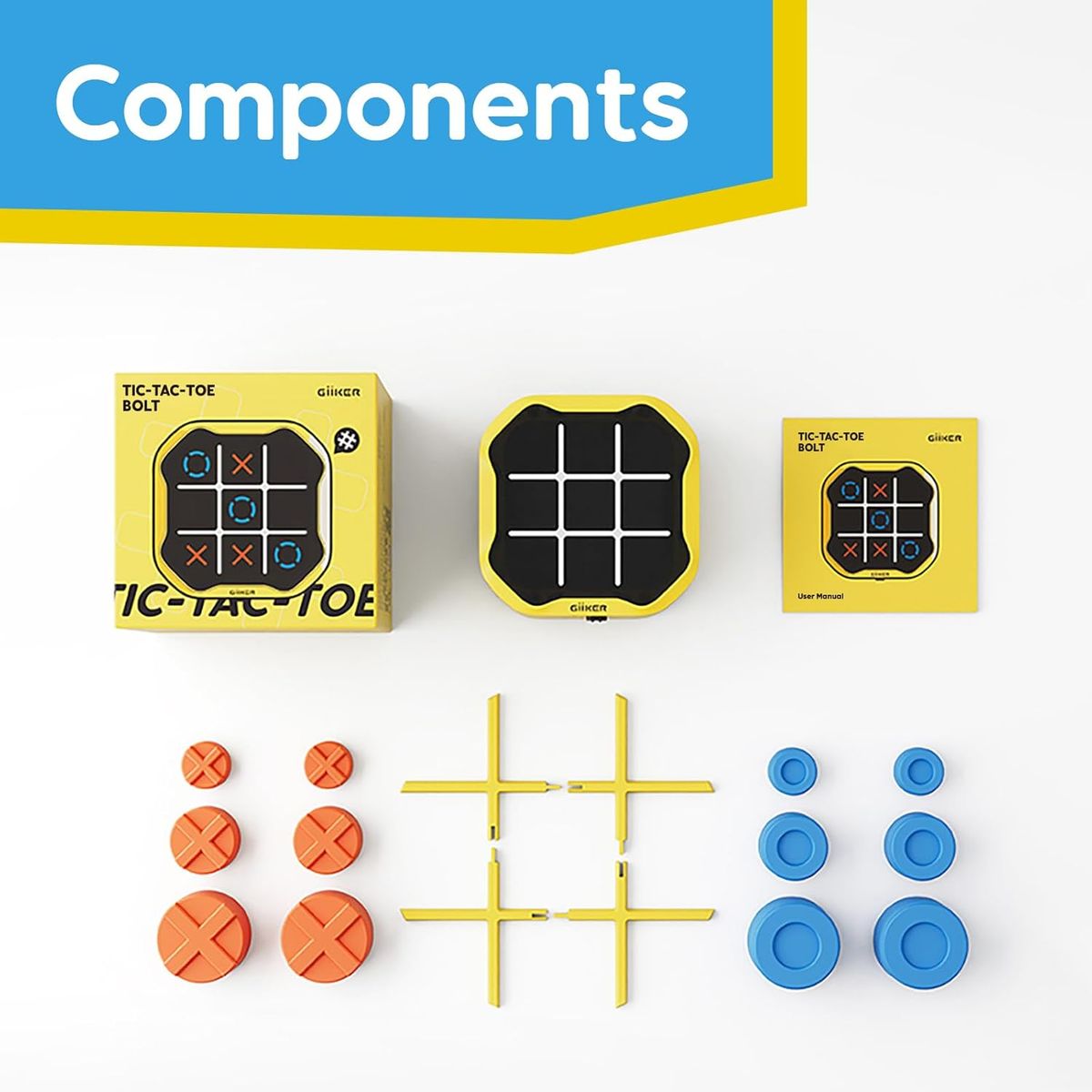 GENERICO - Juego triqui electrónico 3 en 1 Tic Tac Toe puzzle mesa