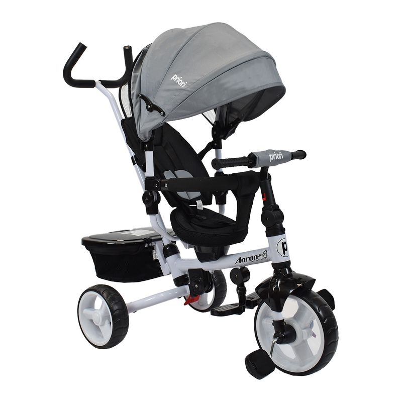 PRIORI - Triciclo Paseador Aaron 360° Priori Gris