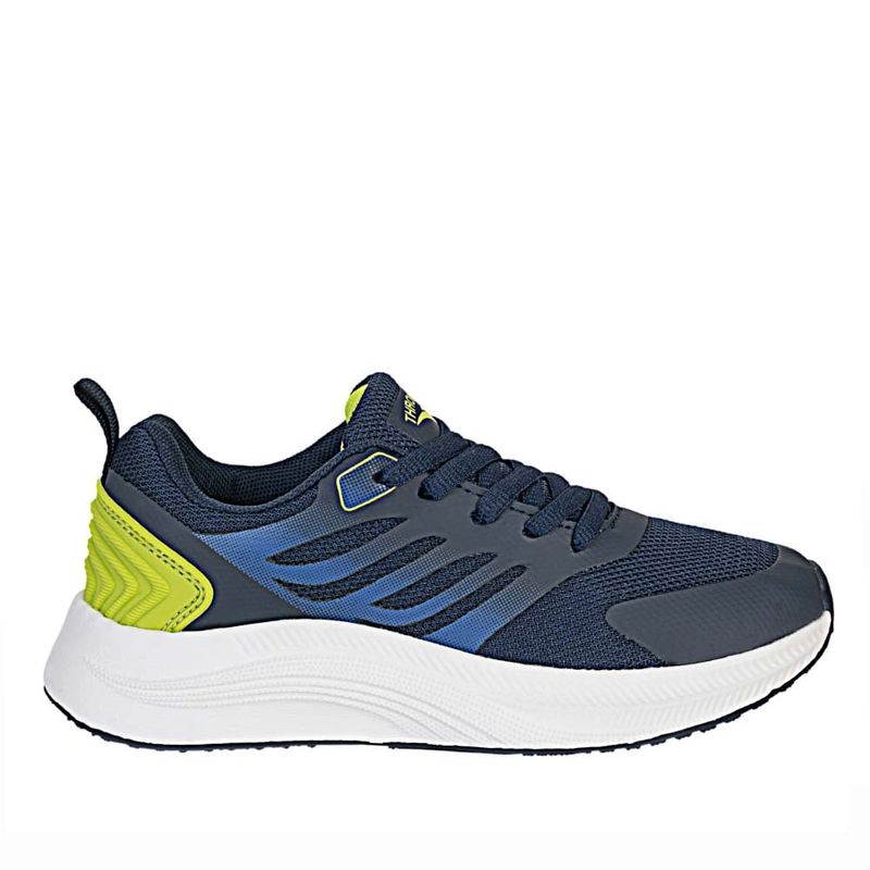 THROWING - Tenis de Niño marca THROWING en Color AZUL VERDE   TENIS FUZ  38-24-2