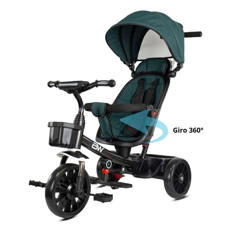 PRINSEL - Triciclo Ryder 360 Verde  Goma EVA, Estable y Duradero