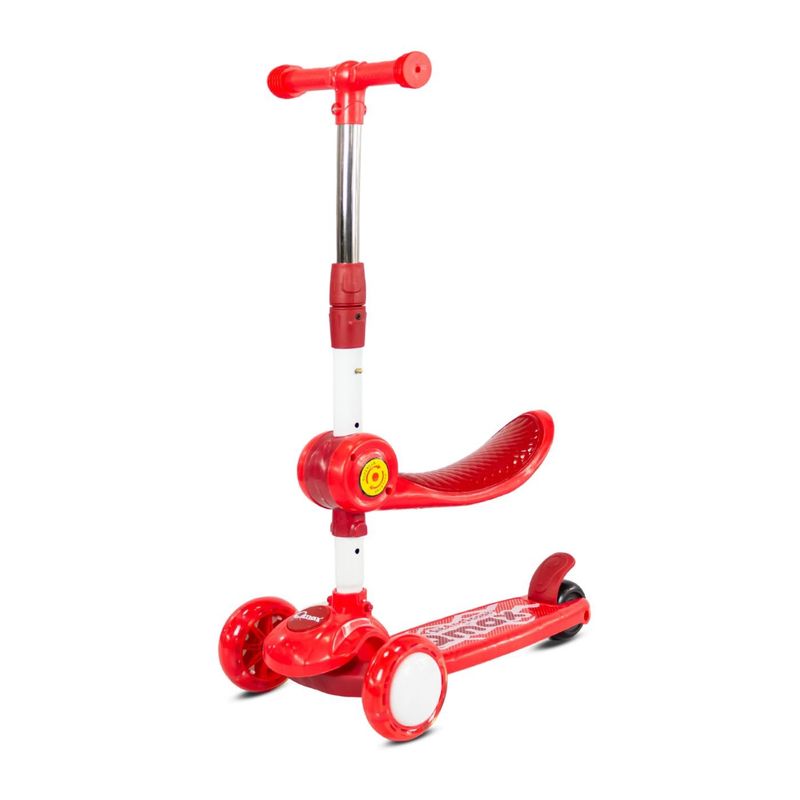 QMAX - Monopatin scooter para niños Patineta Tri-scooter 2 en 1