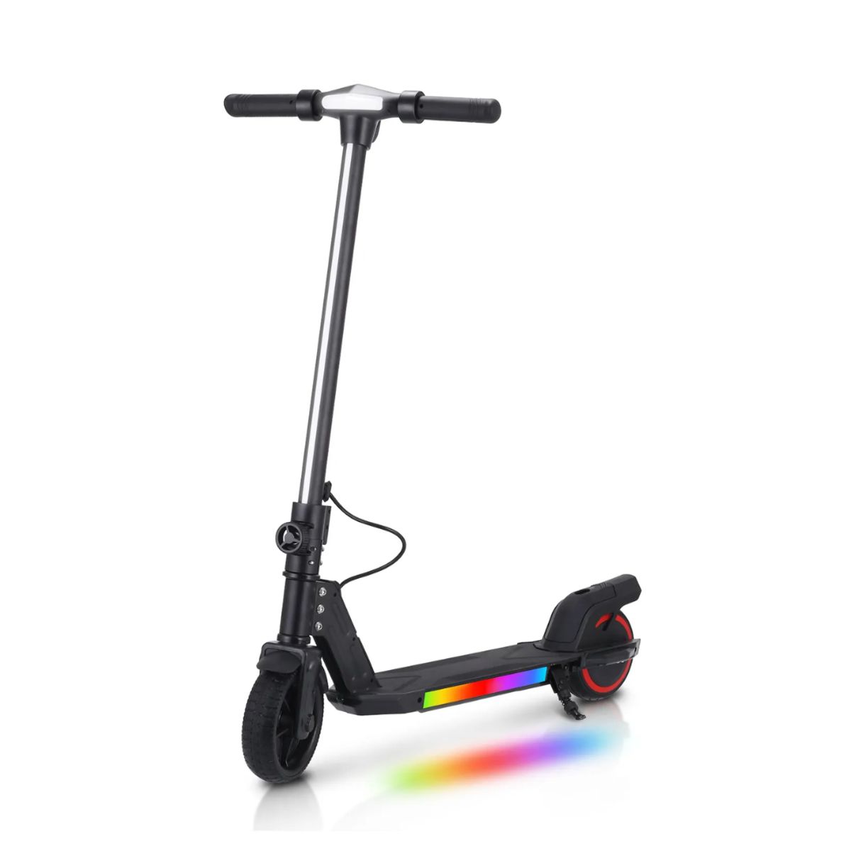KIDSHOP - Patineta Scooter Electrica Niños Luces Motor 150W HE26 Negro