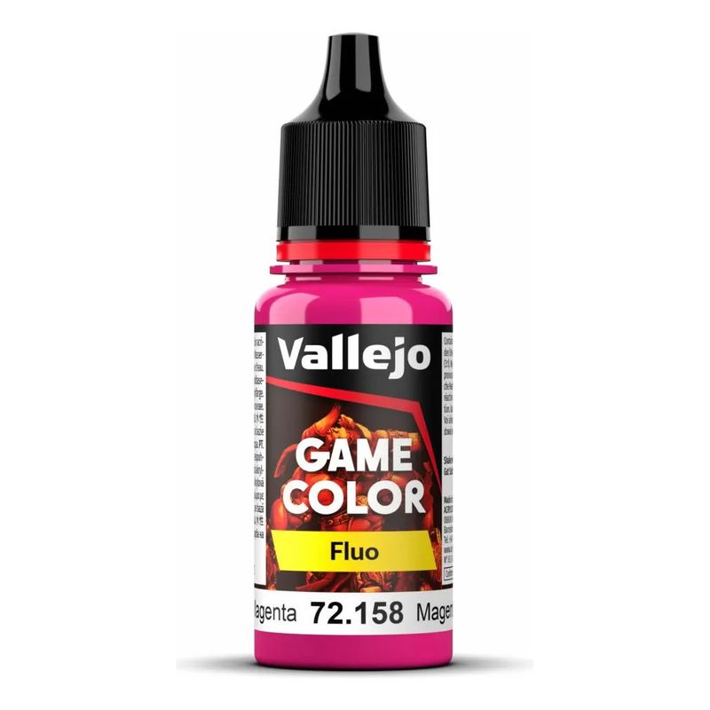 MANUEL VALLEJO - Acrilicos Vallejo Game Color 72158 Magenta Fluorescente 18ml