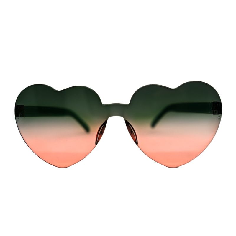AT NIGHT SUNGLASSES - Gafas de sol At Night Corazon verde coral UV400
