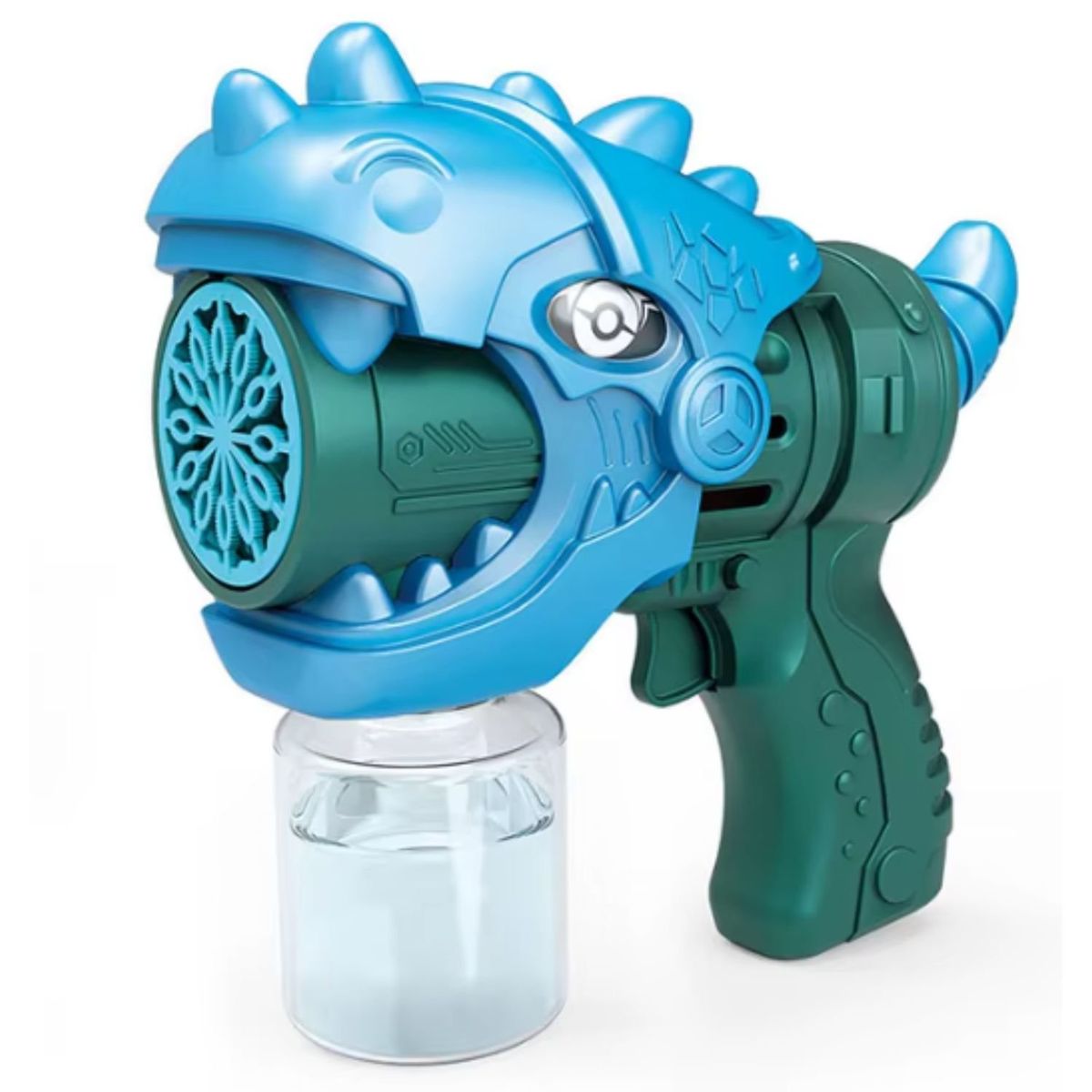 ONE PIXEL - Pistola de Burbujas Dinosaurio Color Verde