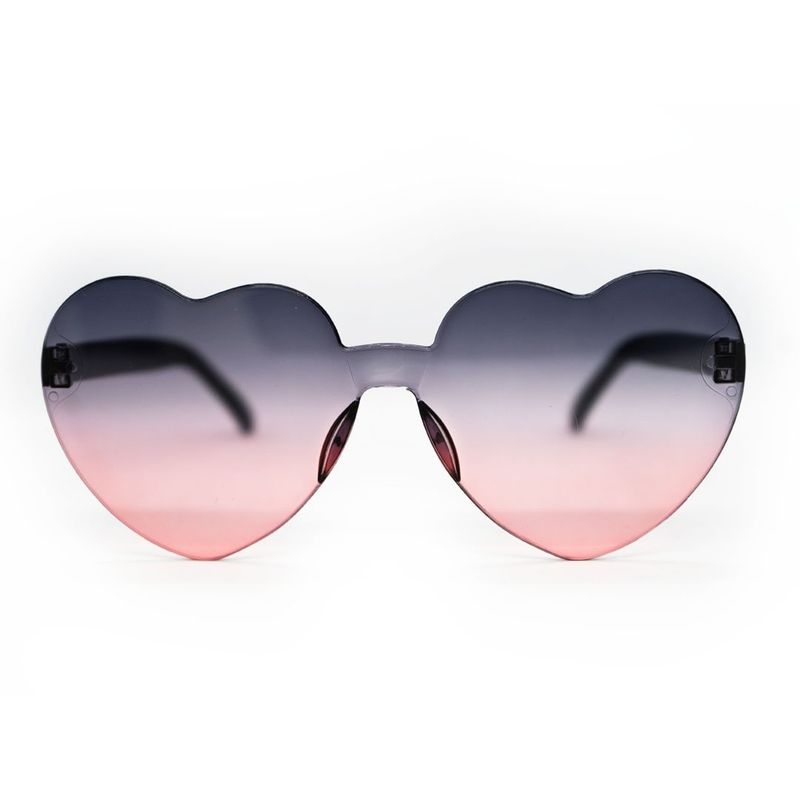 AT NIGHT SUNGLASSES - Gafas de sol At Night Corazon Negro Rosa UV400
