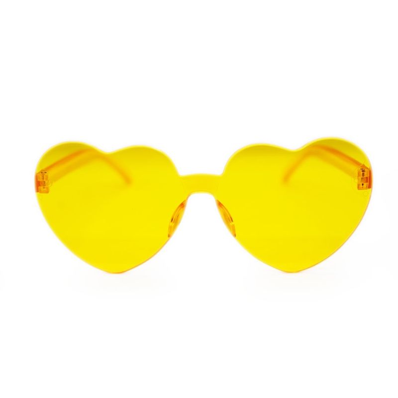 AT NIGHT SUNGLASSES - Gafas de sol At Night Corazon Amarillas UV400