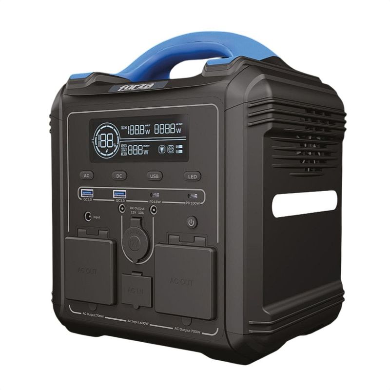 FORZA - Planta Eléctrica Portátil Forza FPP-T700 Baterías LMFP 700W