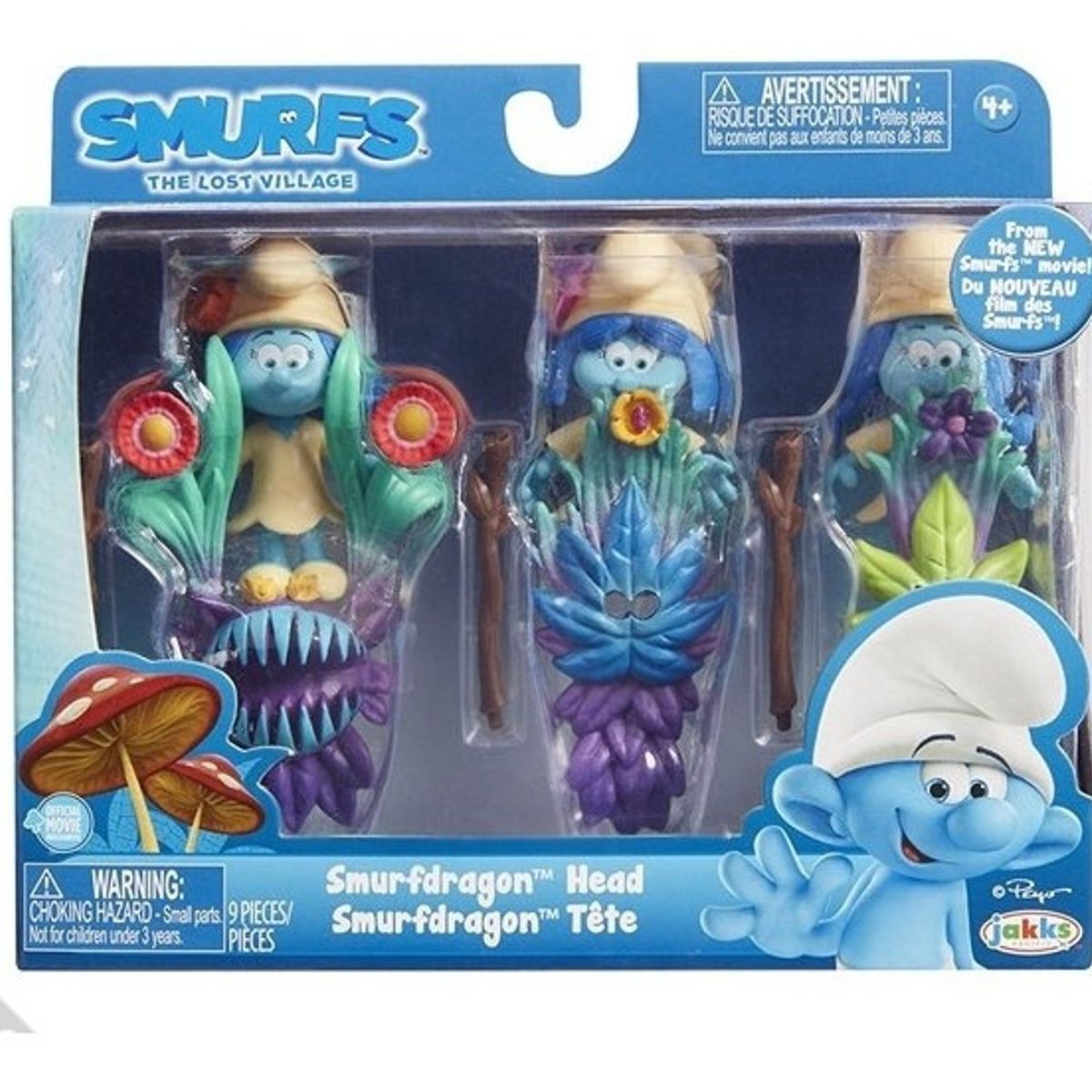 GENERICO - Set De Figuras Smurfs Theme Packs 3 Uds