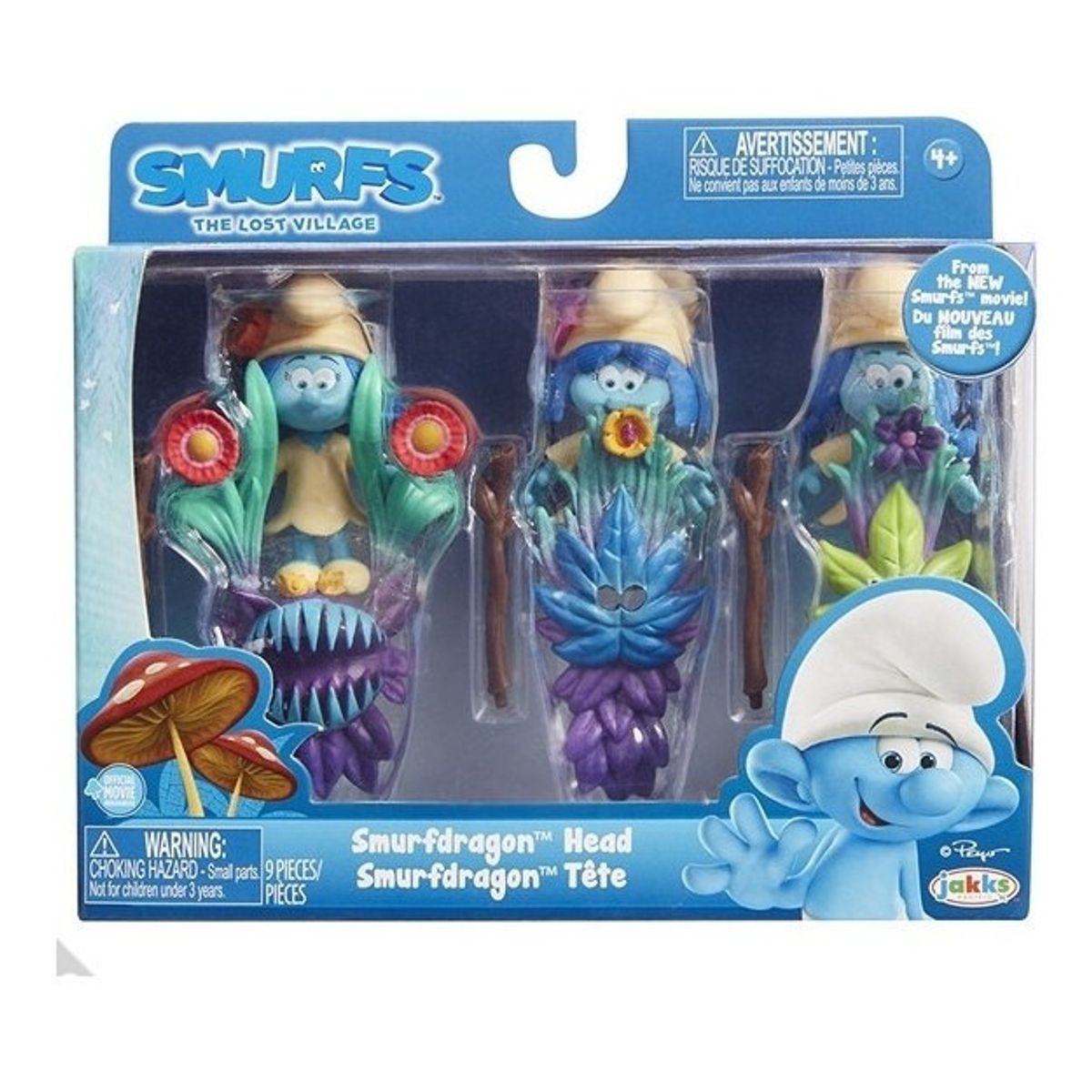 GENERICO - Set De Figuras Smurfs Theme Packs 3 Uds