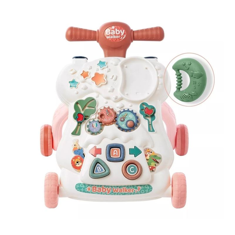GENERAL - Caminador Bebe Musical Con Juego Baby Walker Rosado