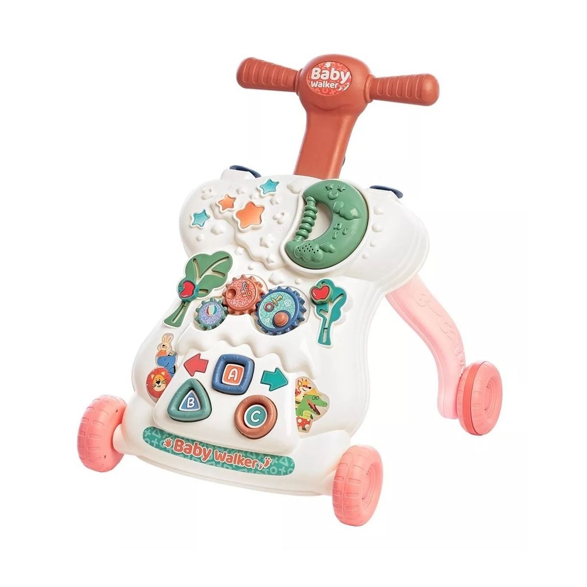 GENERAL - Caminador Bebe Musical Con Juego Baby Walker Rosado