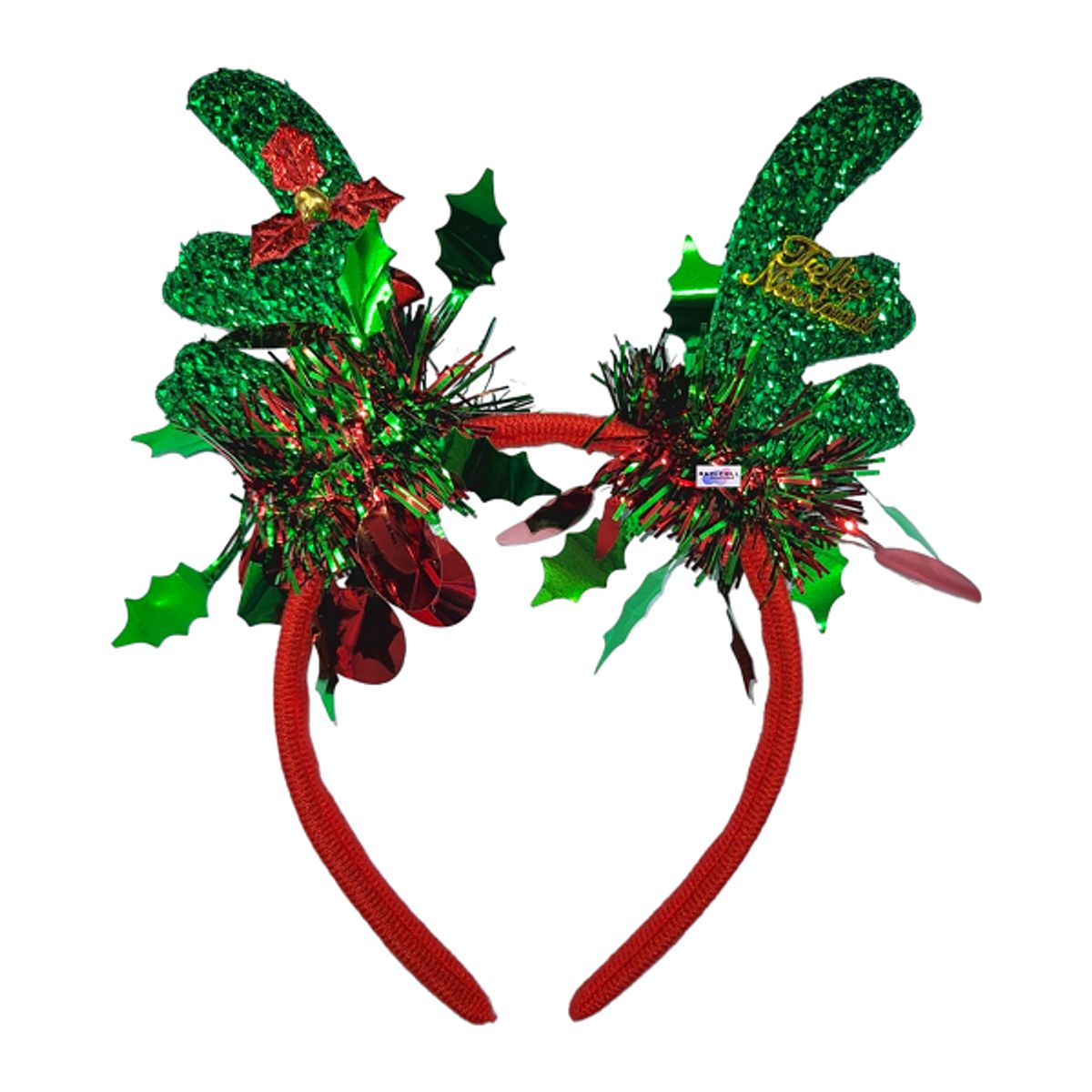 GENERICO - Balaca Diadema Navidad Diseño Reno Navideño