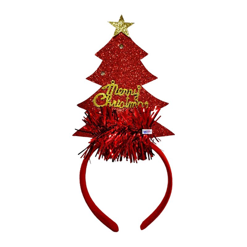 GENERICO - Balaca Diadema Navidad Diseño Árbol Navideño con Luz