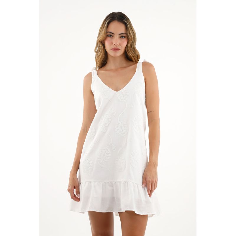 TOPMARK - Vestido estampado con bolero en escote para mujer