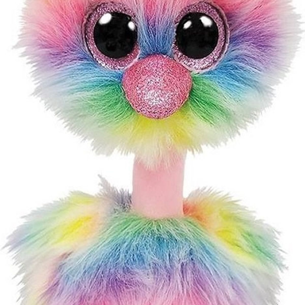 GENERICO - Beanie Boos Mediano Avestruz Arco Iris 23 cm
