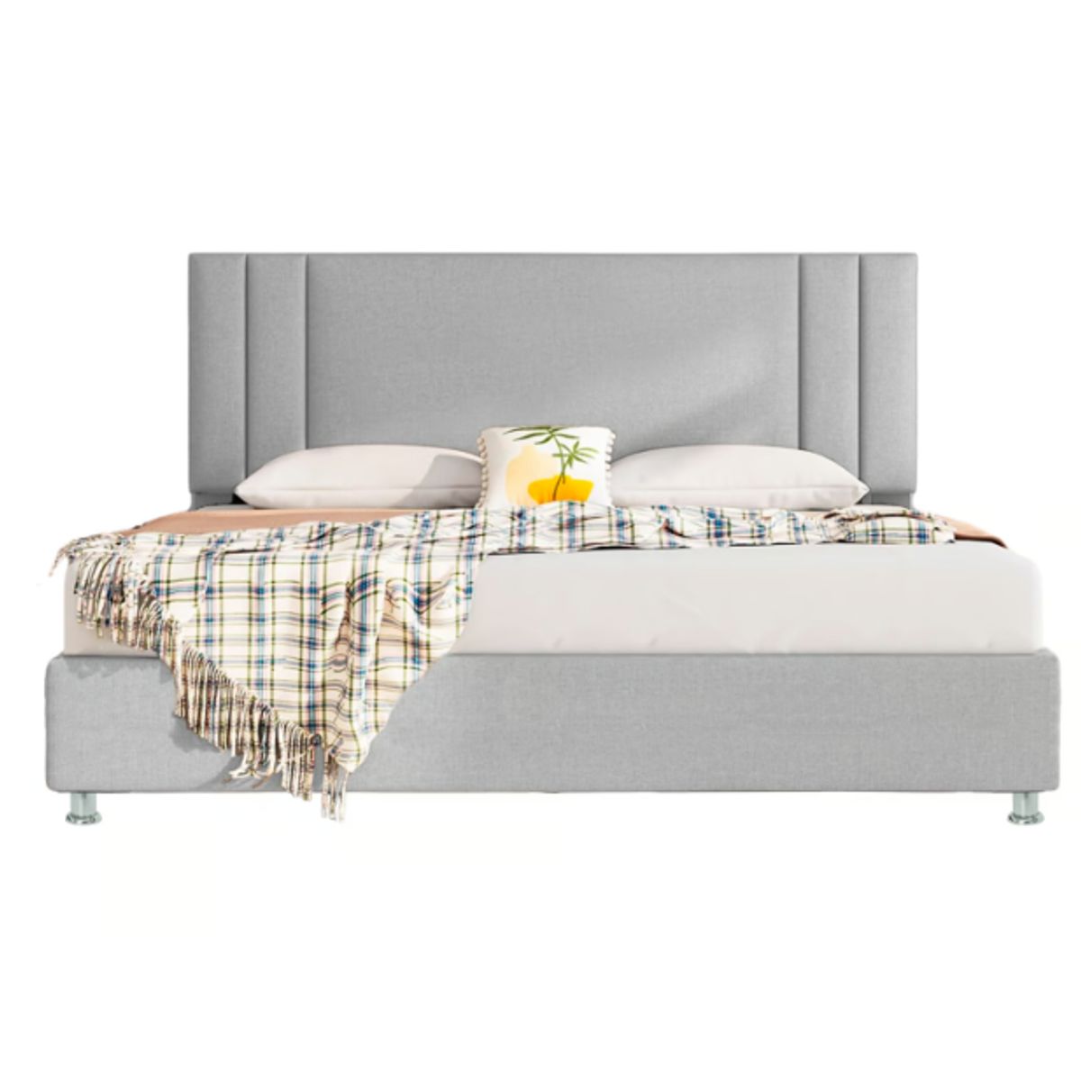 DISEÑOS RAMONA'S - Cabecero Doble Milán 140x60 Gris