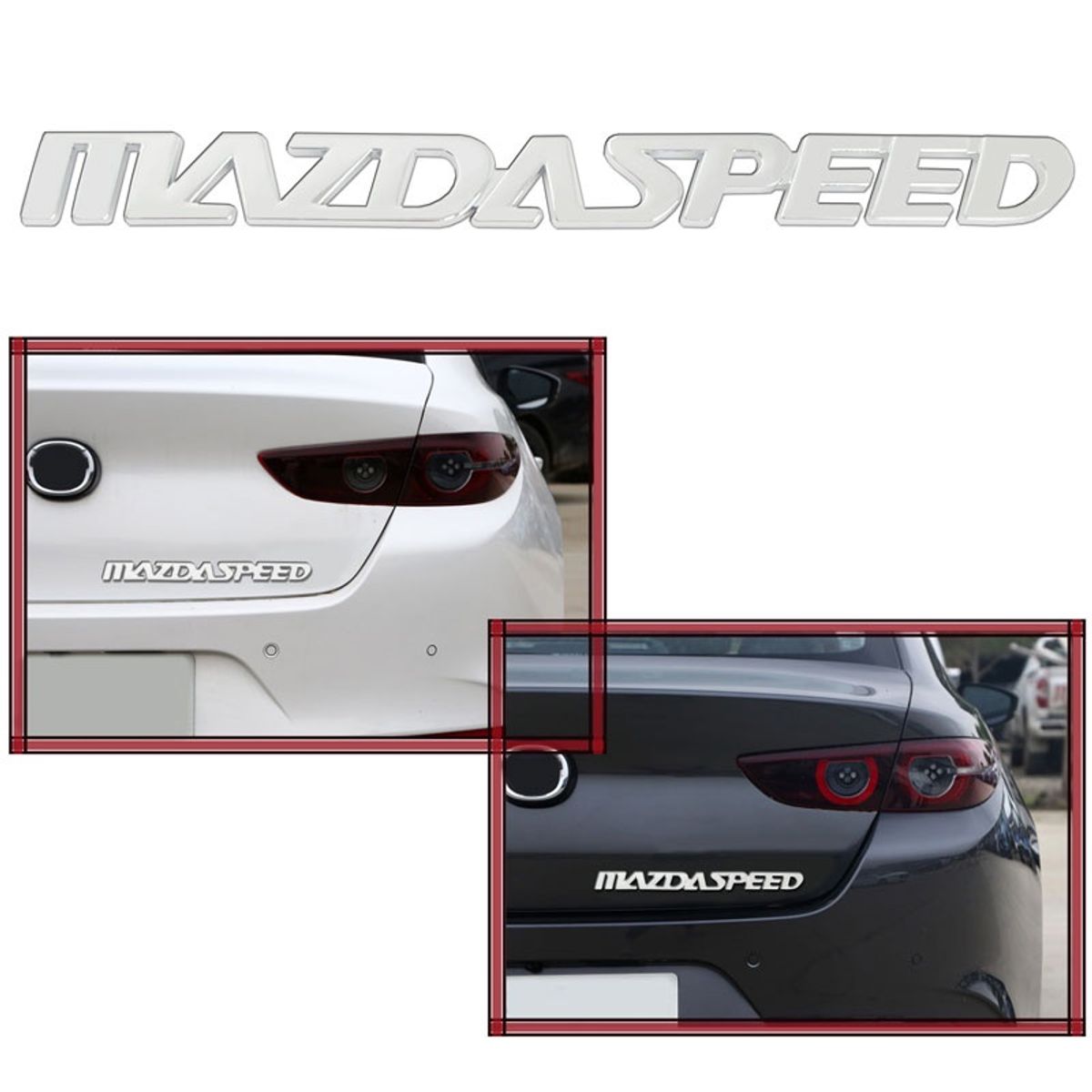 GENERICO - emblema mazdaspeed mazda speed accesorios mazda