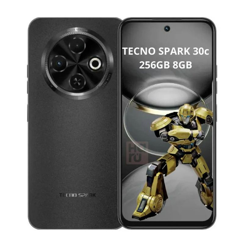 TECNO MOBILE - Celular Tecno Spark 30C 256GB 8GB RAM  Negro