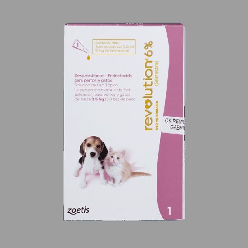 REVOLUTION - Antiparasitario InternoExterno Revolution 6% Gatos y Perros