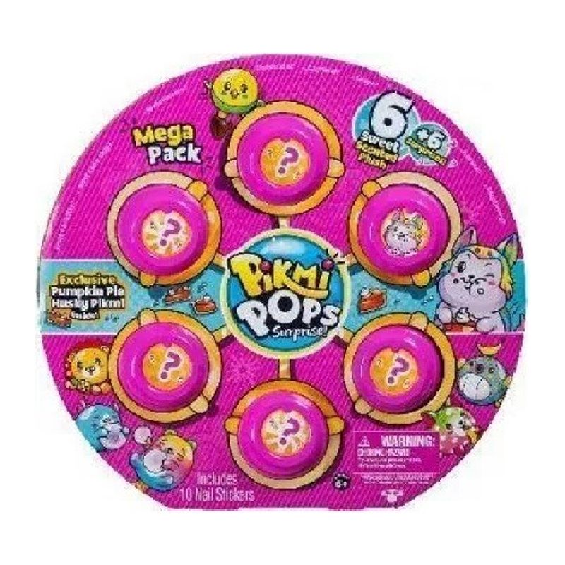 GENERICO - Moose Pikmi Pops S2 Mega Pack De 6 Figuras + Accesorios