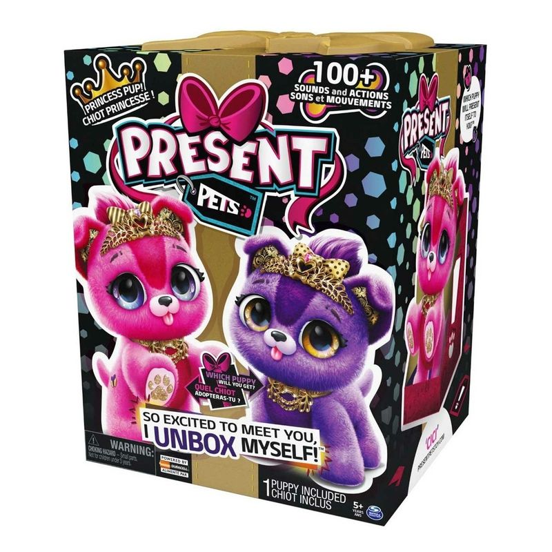 GENERICO - Present Pets Sparkle Princess Interactive Puppy Soft Toy