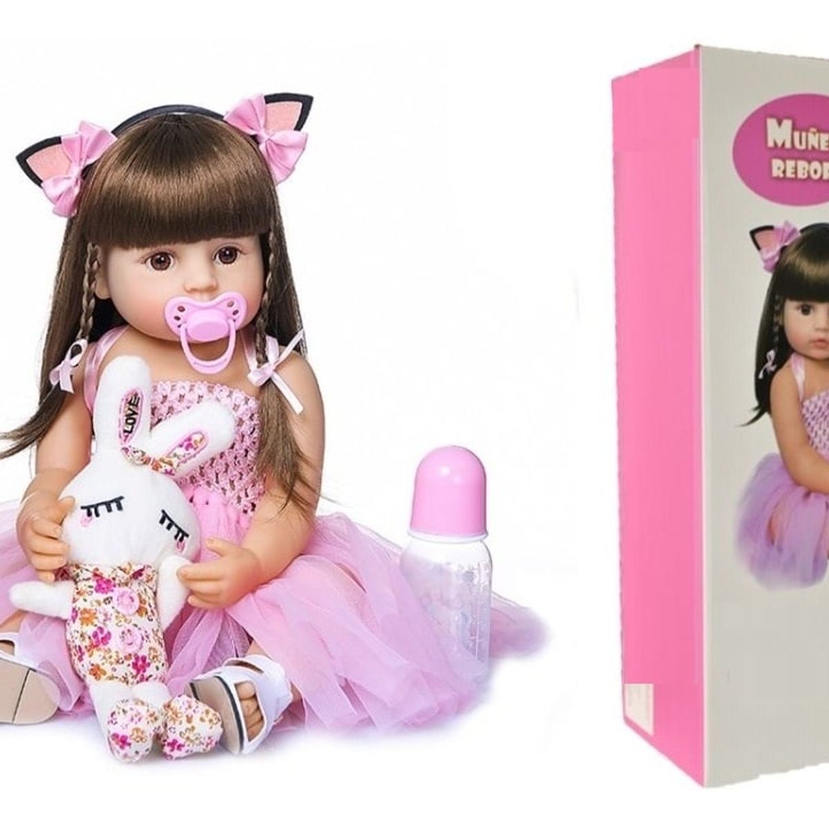 LA MUÑECA - REGALO PARA NIÑAS NAVIDAD MUÑECA REALISTA CON ACCESORIOS