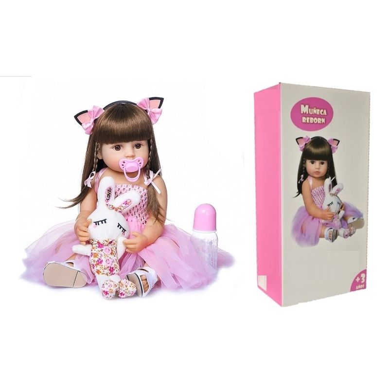 LA MUÑECA - REGALO PARA NIÑAS NAVIDAD MUÑECA REALISTA CON ACCESORIOS