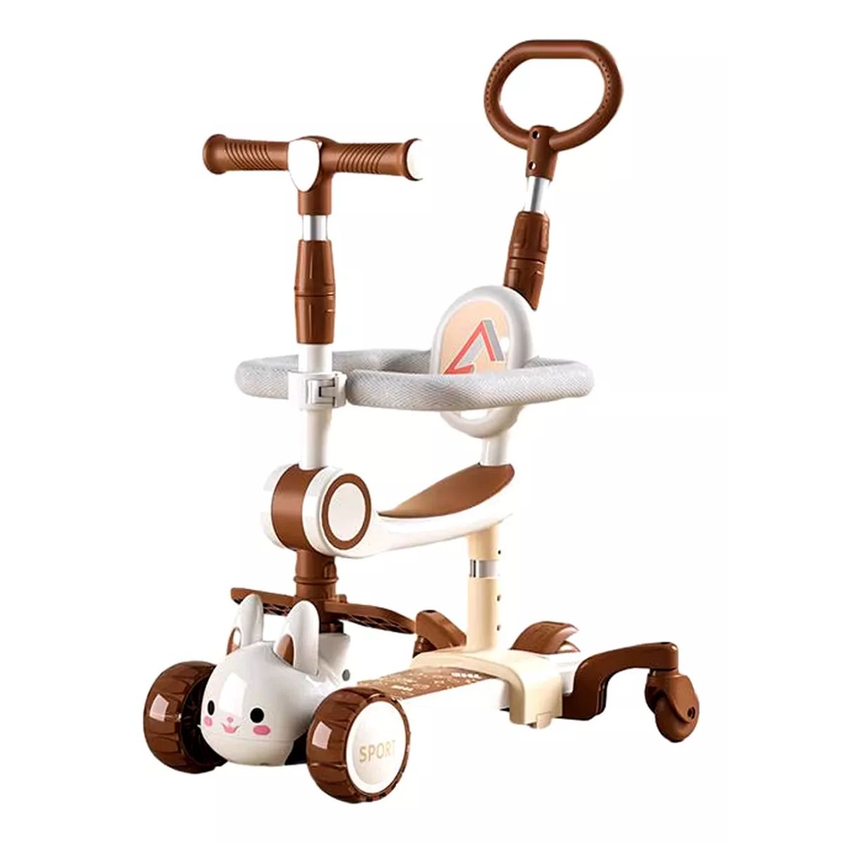 GENERICO - Scooter 5 En 1 Niños Con Silla