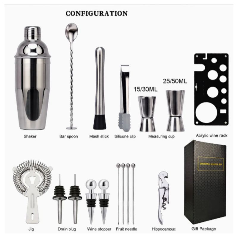 GENERICO - Coctelera set para bebidas pd-88