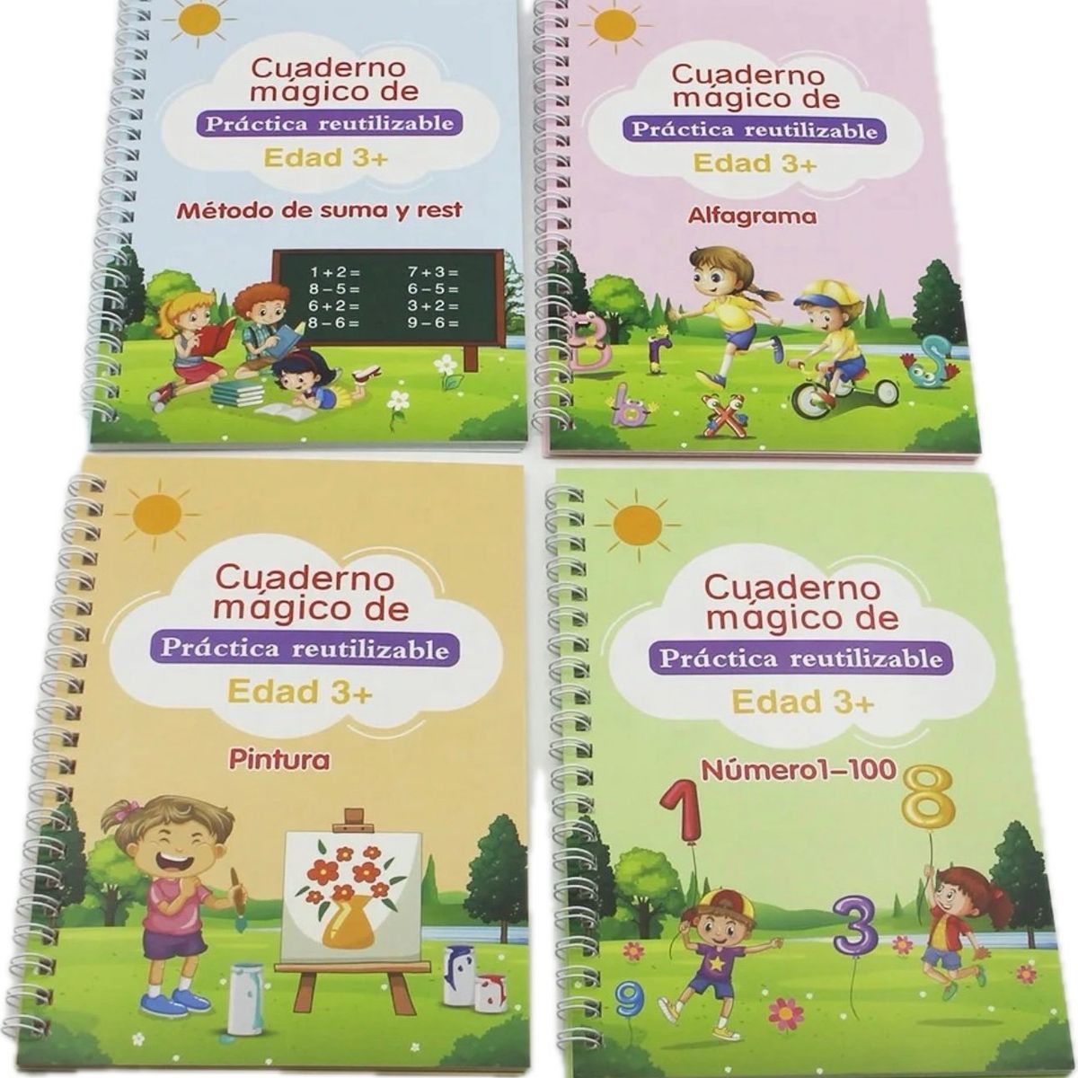 AGUGU STORE - Cuaderno Magico Reutilizable Aprender A Escribir Caligrafia