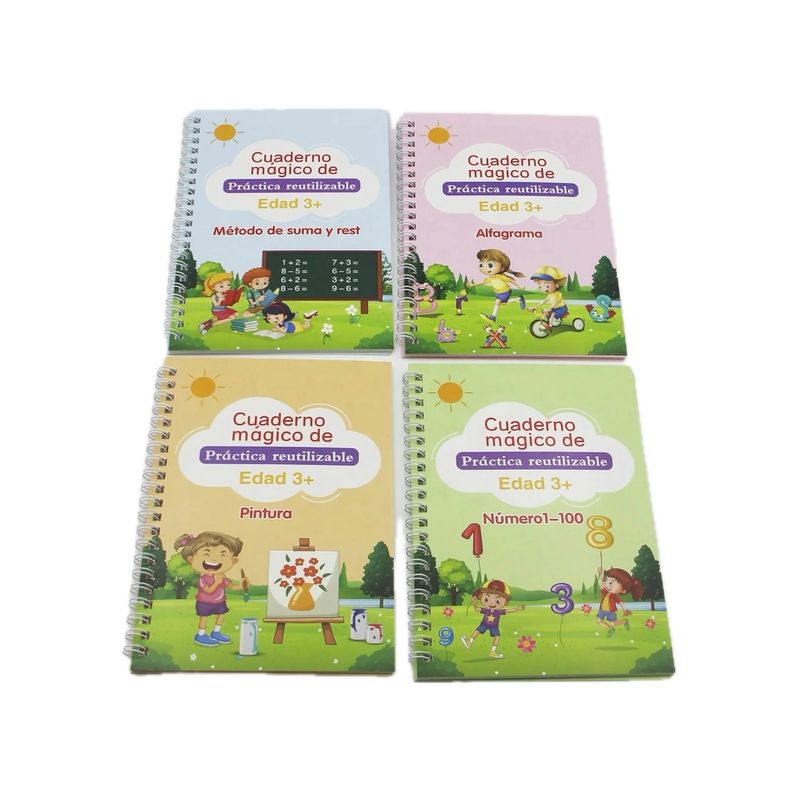 AGUGU STORE - Cuaderno Magico Reutilizable Aprender A Escribir Caligrafia