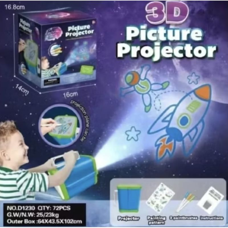 GENERICO - Proyector Imágenes 3d Creatividad Niños Dibujo Proyecta