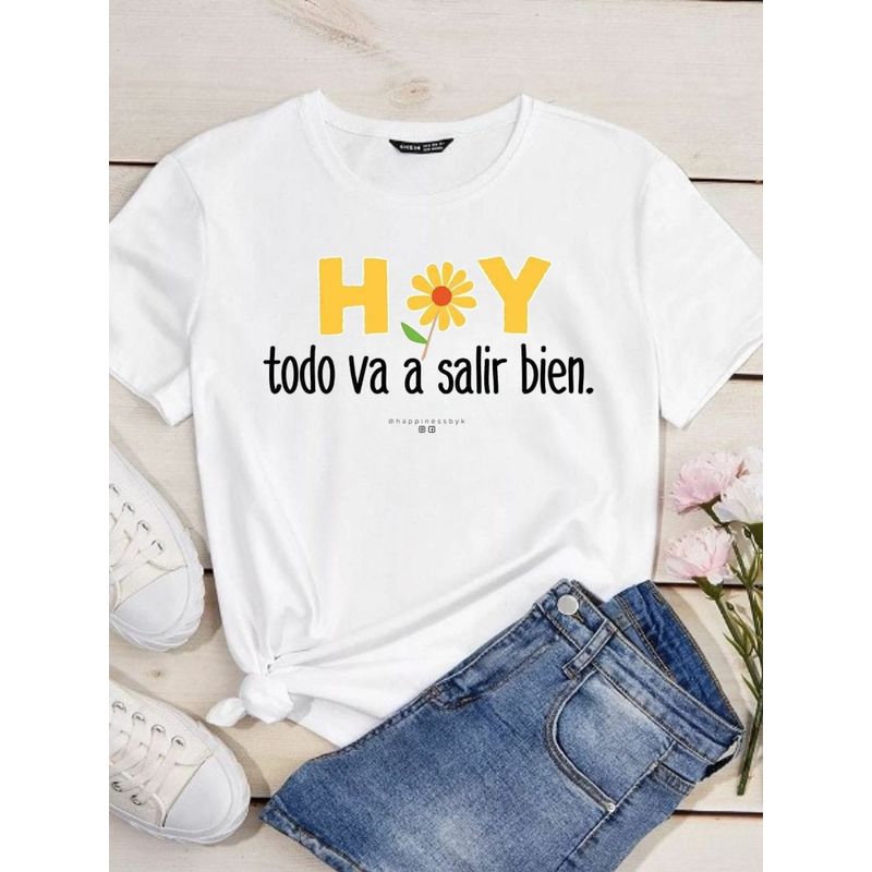 ISMI - Camiseta Mujer Cristiana Manga Corta Fe En Dios