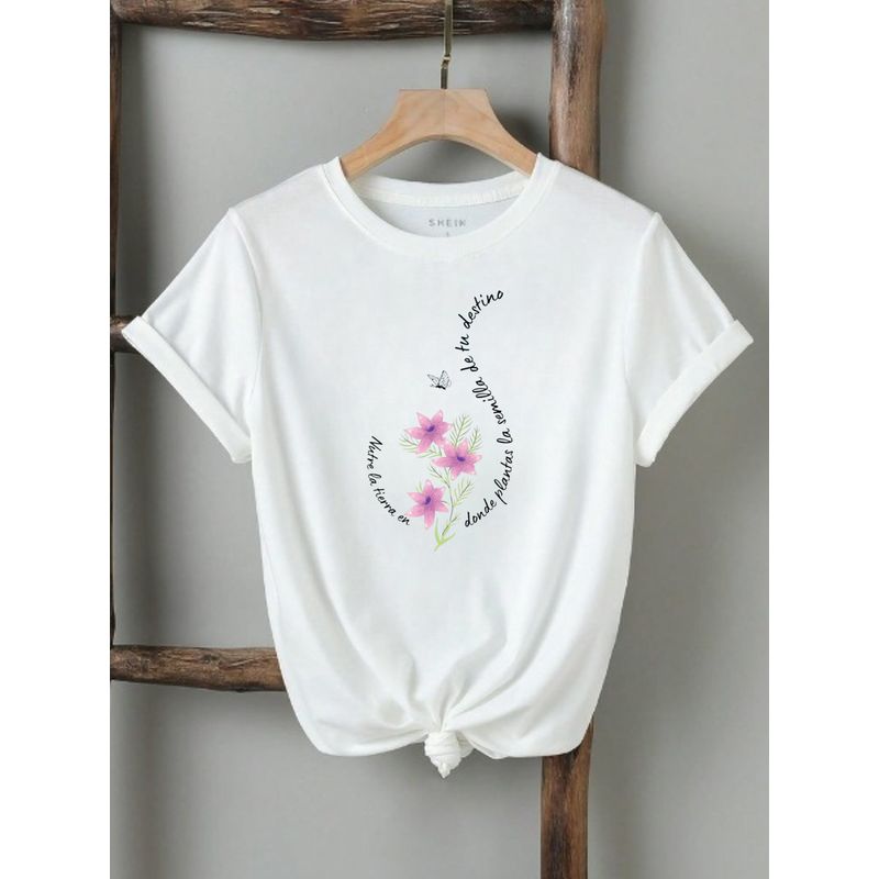 ISMI - Camiseta Mujer Cristiana Manga Corta Ismi