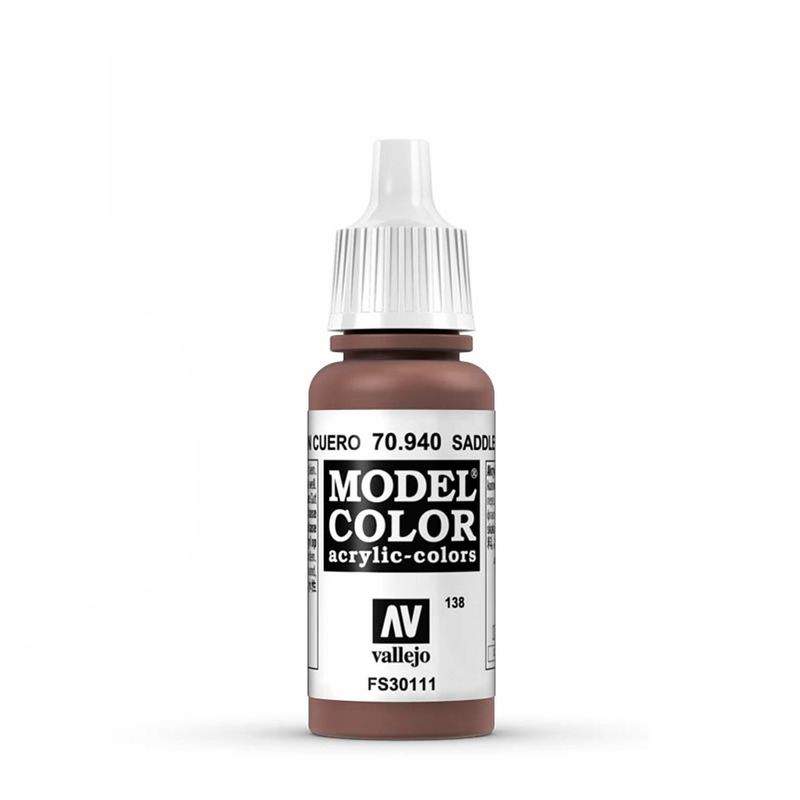 MANUEL VALLEJO - Pintura Acrilicos Vallejo Model Color 18Ml 70940 Marrón Cuero