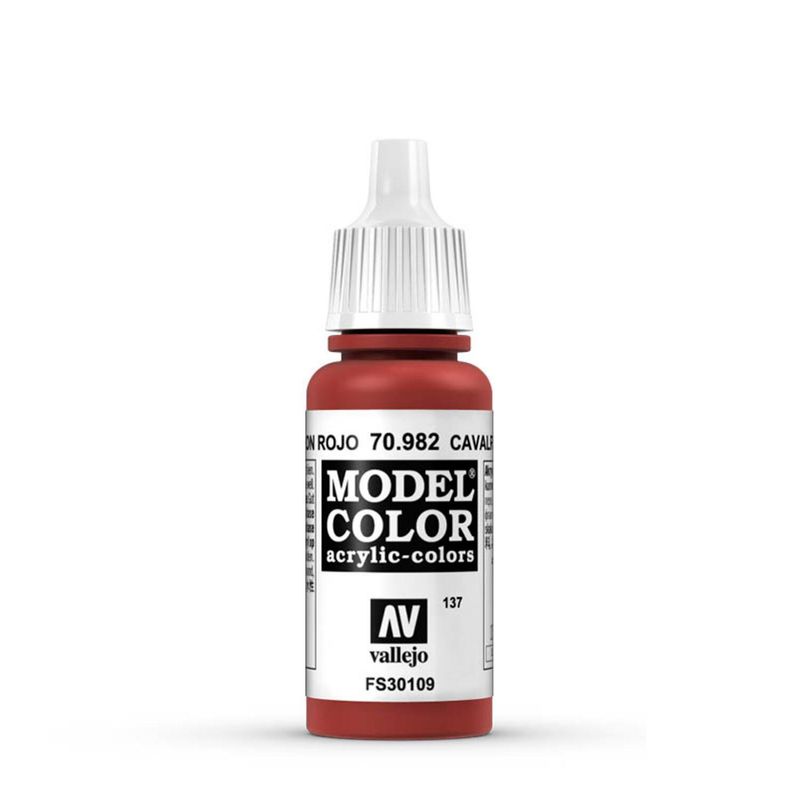 MANUEL VALLEJO - Pintura Acrilicos Vallejo Model Color 18Ml 70982 Marrón Rojo