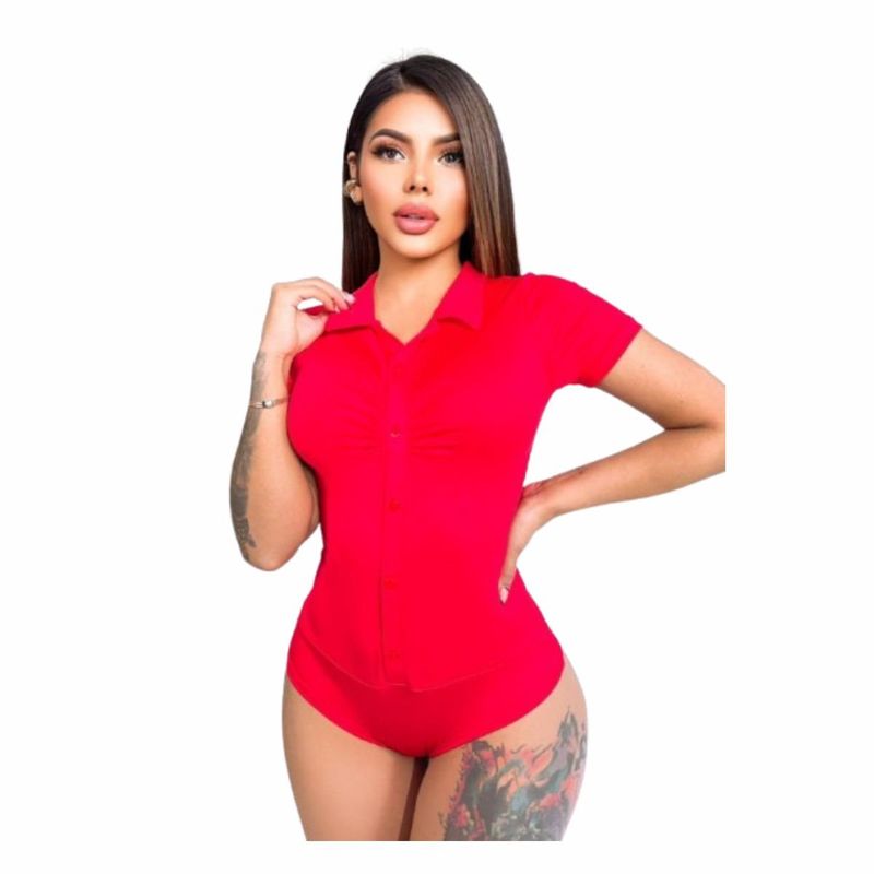 RAINBOW MODA - Camisa Mujer Blanca Blusa  Manga Corta