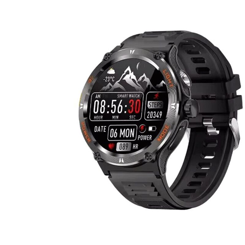 GENERICO - Reloj Inteligente Smartwatch Militar Impermeable + Linterna