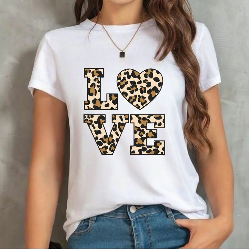 ISMI - Camiseta Mujer Animal Print Manga Corta