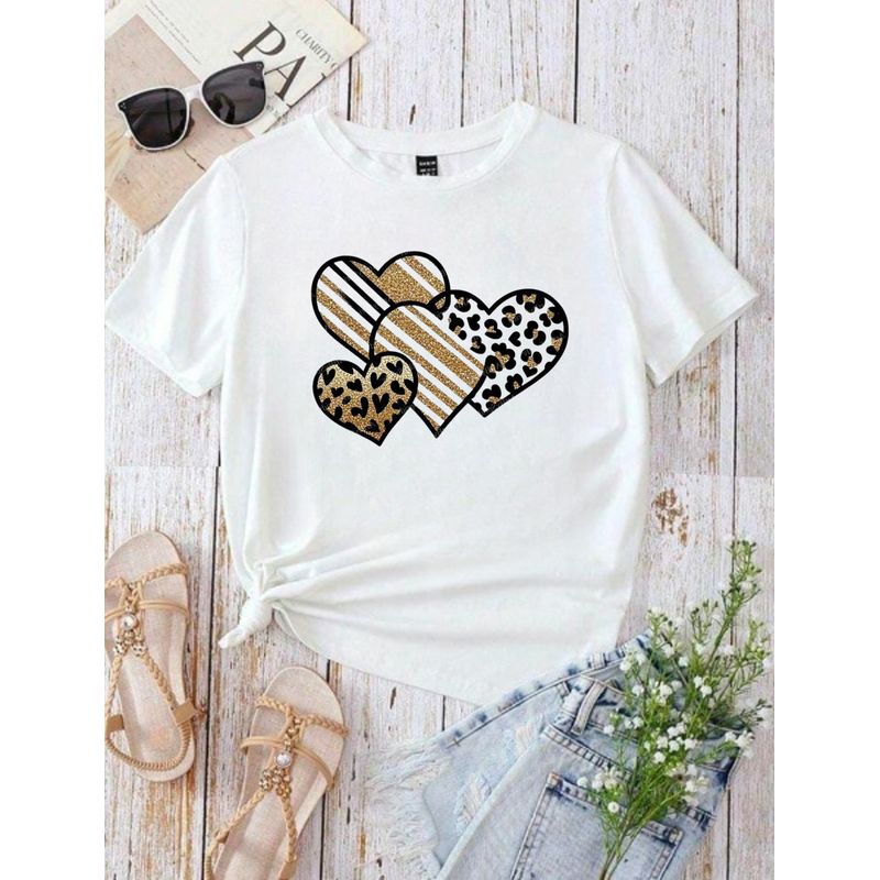 ISMI - Camiseta Mujer Animal Print Manga Corta