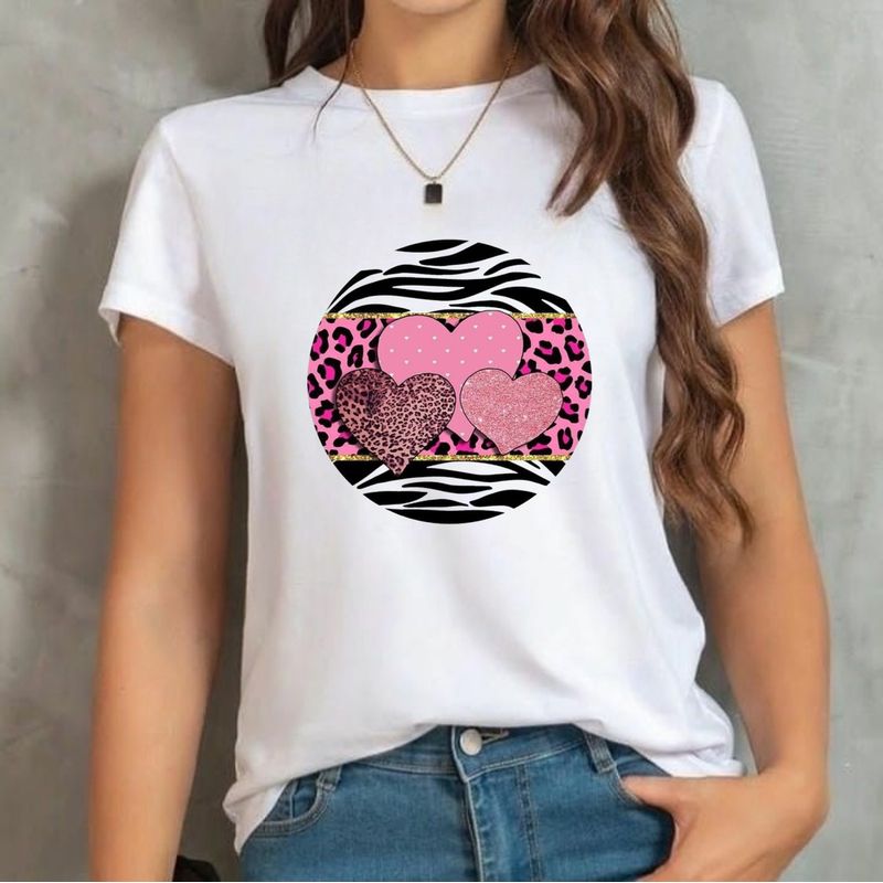 ISMI - Camiseta Mujer Animal Print Manga Corta
