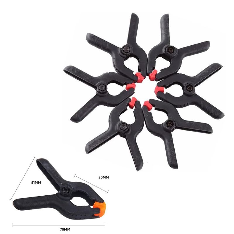 GENERICO - Kit de 6 pinzas para telón de fondo