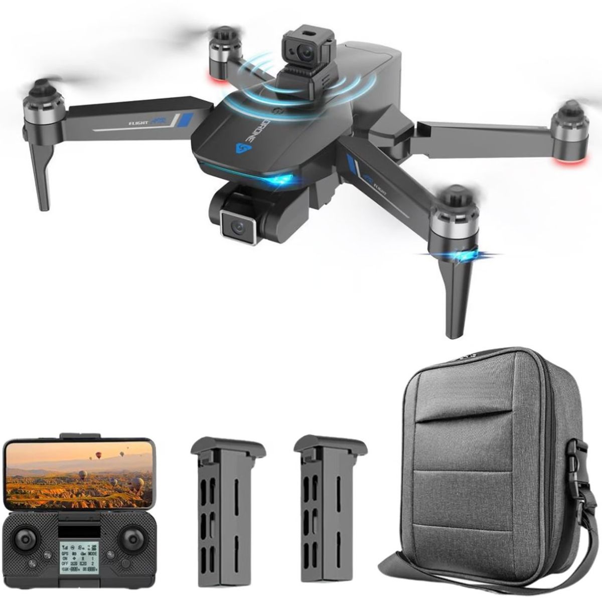 ONE PIXEL - Drone Profesional Evita Obstaculos Camara Doble Bateria Gps